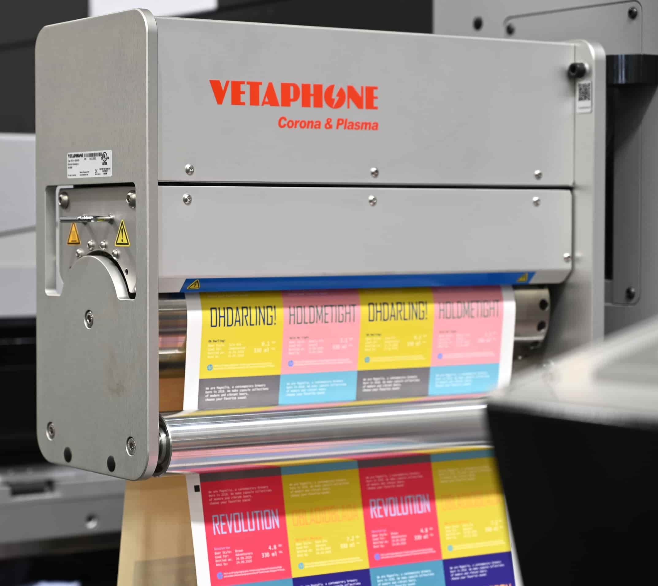 Vetaphone Treater on Label printer